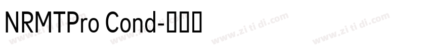 NRMTPro Cond字体转换